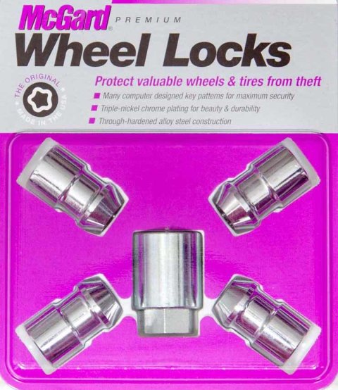 McGard Wheel Lock Nut Set - 4pk. (Cone Seat) 9/16-18 / 7/8 Hex / 1.765in. Length - Chrome thumbnail 7