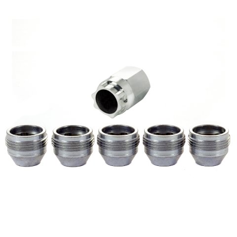 McGard Wheel Lock Nut Set - 5pk. (Under Hub Cap / Cone Seat) M14X.5 / 22mm Hex / .893in. L. - Silver thumbnail 4