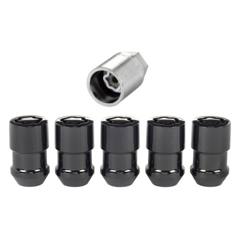 McGard Wheel Lock Nut Set - 5pk. (Cone Seat) M12X1.5 / 3/4 Hex / 1.46in. Length - Black thumbnail 3