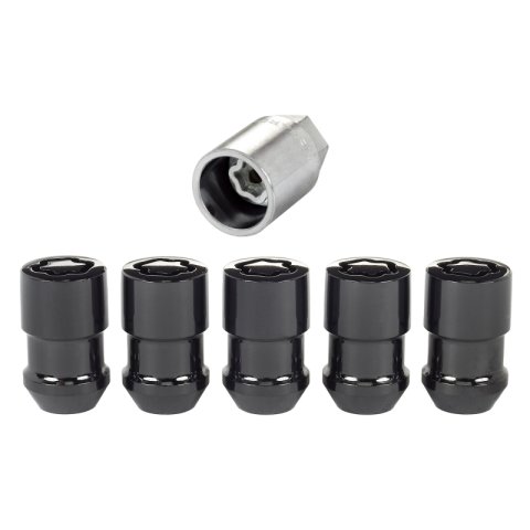 McGard Wheel Lock Nut Set - 5pk. (Cone Seat) M12X1.5 / 3/4 Hex / 1.46in. Length - Black thumbnail 5
