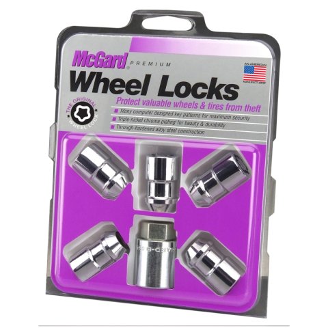 McGard Wheel Lock Nut Set - 5pk. (Cone Seat) M12X1.5 / 3/4 Hex / 1.46in. Length - Chrome thumbnail 6