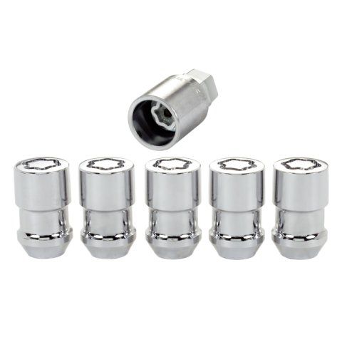 McGard Wheel Lock Nut Set - 5pk. (Cone Seat) 1/2-20 / 3/4 &13/16 Dual Hex / 1.46in. Length - Chrome thumbnail 3