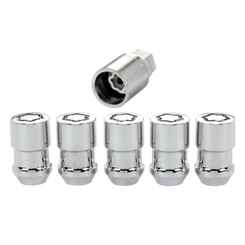 McGard Wheel Lock Nut Set - 5pk. (Cone Seat) 1/2-20 / 3/4 &13/16 Dual Hex / 1.46in. Length - Chrome thumbnail 5