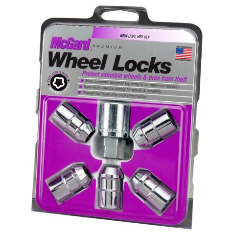 McGard Wheel Lock Nut Set - 5pk. (Cone Seat) 1/2-20 / 3/4 &13/16 Dual Hex / 1.46in. Length - Chrome thumbnail 6