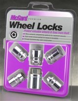 McGard Wheel Lock Nut Set - 5pk. (Cone Seat) M12X1.25 / 13/16 Hex / 1.28in. Length - Chrome thumbnail 2