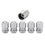 McGard Wheel Lock Nut Set - 5pk. (Cone Seat) M12X1.25 / 13/16 Hex / 1.28in. Length - Chrome thumbnail 3