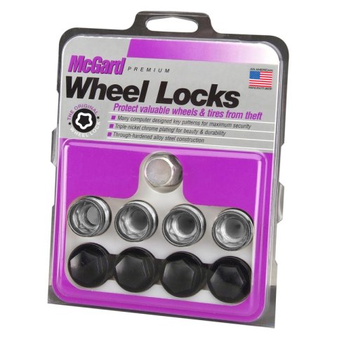 McGard Wheel Lock Nut Set - 4pk. (Under Hub Cap / Radius Seat) M14X1.5 / 19mm Hex / .890in. L w/Caps thumbnail 9