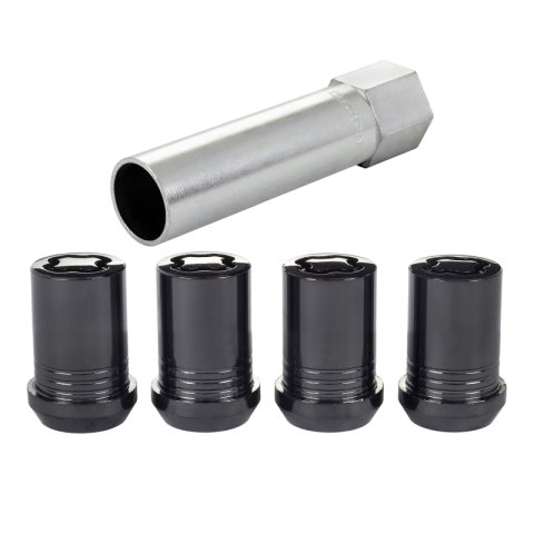 McGard Wheel Lock Nut Set - 4pk. (Tuner / Cone Seat) M12X1.25 / 13/16 Hex / 1.24in. Length - Black thumbnail 5