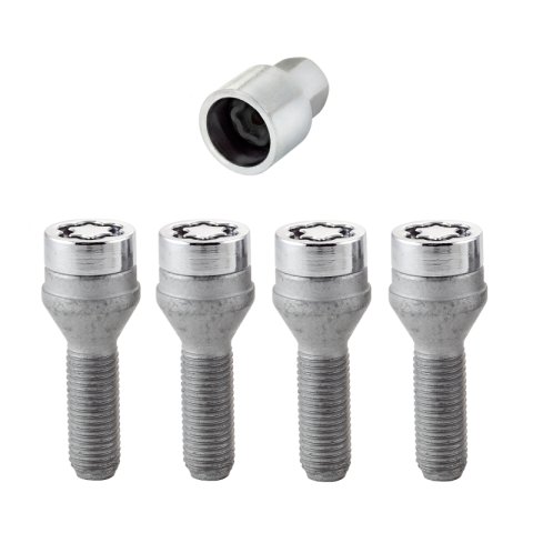 McGard Wheel Lock Bolt Set - 4pk. (Cone Seat) M12X1.5 / 17mm Hex / 31.7mm Shank Length - Chrome thumbnail 3
