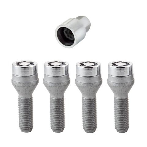 McGard Wheel Lock Bolt Set - 4pk. (Cone Seat) M12X1.5 / 17mm Hex / 31.7mm Shank Length - Chrome thumbnail 8