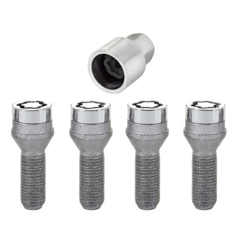 McGard Wheel Lock Bolt Set - 4pk. (Cone Seat) M12X1.25 / 19mm Hex / 29.1mm Shank Length - Chrome thumbnail 4