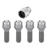 McGard Wheel Lock Bolt Set - 4pk. (Cone Seat) M14X1.5 / 17mm Hex / 29.0mm Shank Length - Chrome thumbnail 5