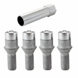 McGard Wheel Lock Bolt Set - 4pk. (Tuner / Cone Seat) M12X1.5 / 17mm Hex / 22.4mm Shank L. - Chrome thumbnail 7