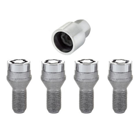 McGard Wheel Lock Bolt Set - 4pk. (Cone Seat) M12X1.25 / 17mm Hex / 22.0mm Shank Length - Chrome thumbnail 5