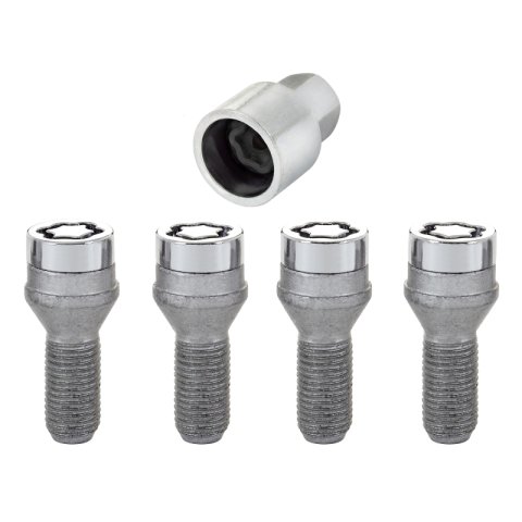 McGard Wheel Lock Bolt Set - 4pk. (Cone Seat) M14X1.25 / 17mm Hex / 27.3mm Shank Length - Chrome thumbnail 6