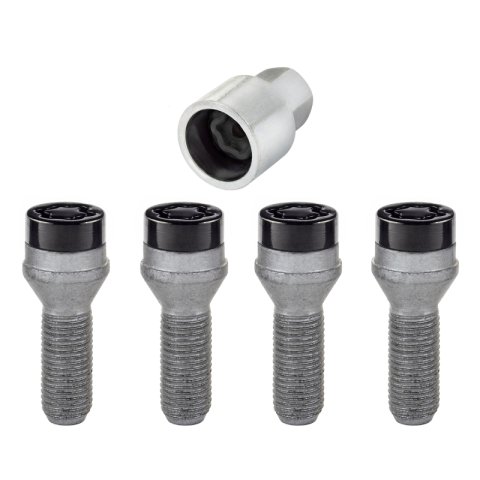 McGard Wheel Lock Bolt Set - 4pk. (Cone Seat) M14X1.5 / 17mm Hex / 31.0mm Shank Length - Black thumbnail 6