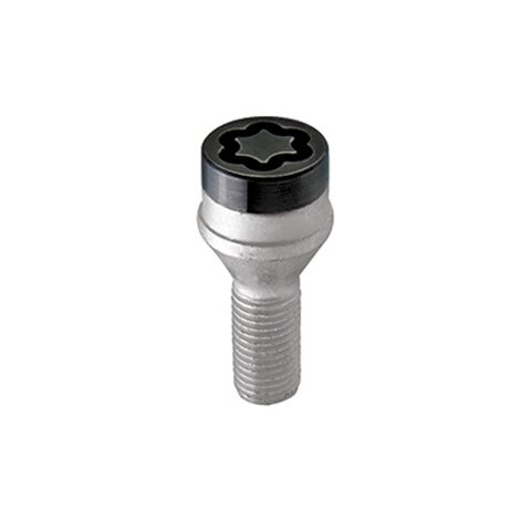 McGard Wheel Lock Bolt Set - 4pk. (Cone Seat) M14X1.25 / 17mm Hex / 27.3mm Shank Length - Black thumbnail 3