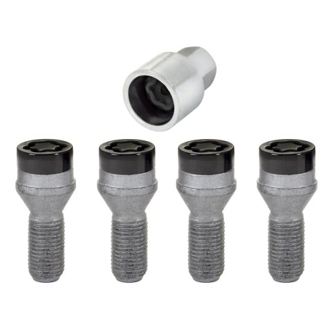 McGard Wheel Lock Bolt Set - 4pk. (Cone Seat) M14X1.25 / 17mm Hex / 27.3mm Shank Length - Black thumbnail 6