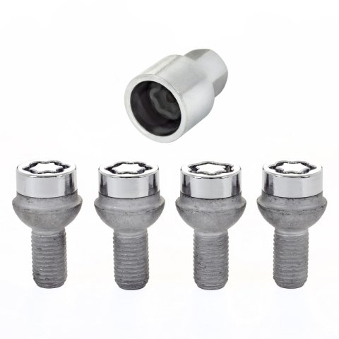 McGard Wheel Lock Bolt Set - 4pk. (Radius Seat) M12X1.5 / 17mm Hex / 20.6mm Shank Length - Chrome thumbnail 8