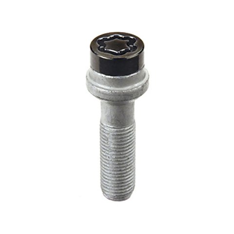McGard Wheel Lock Bolt Set - 4pk. (Radius Seat) M14X1.5 / 17mm Hex / 45.0mm Shank Length - Black thumbnail 4