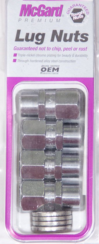McGard Hex Lug Nut (Drag Racing Short Shank) M12X1.5 / 13/16 Hex / 1.6in. Length (4-Pack) - Chrome thumbnail 7