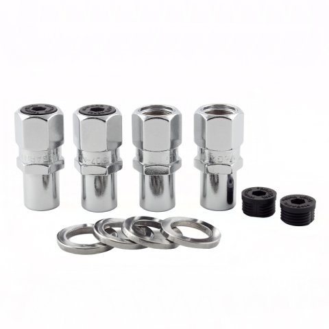 McGard Hex Lug Nut (Drag Racing Reg. Shank) 1/2-20 / 13/16 Hex / 1.86in. Length (4-Pack) - Chrome thumbnail 6