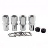 McGard Hex Lug Nut (Drag Racing Reg. Shank) 7/16-20 / 13/16 Hex / 1.86in. Length (4-Pack) - Chrome thumbnail 5