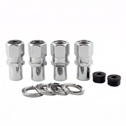 McGard Hex Lug Nut (Drag Racing Reg. Shank) M12X1.5 / 13/16 Hex / 1.86in. Length (4-Pack) - Chrome thumbnail 8