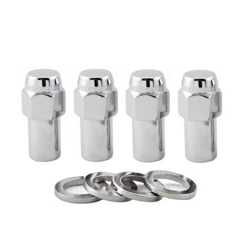 McGard Hex Lug Nut (Long Shank - .946in.) M12X1.5 / 13/16 Hex / 1.85in. Length (4-pack) - Chrome thumbnail 4