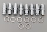 McGard Hex Lug Nut (Long Shank - 1in. / Duplex) 1/2-20 / 7/8 Hex / 2.425in. Length (8-Pack) - Chrome thumbnail 1