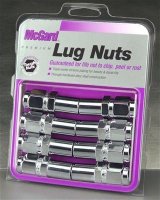 McGard Hex Lug Nut (Long Shank - 1in. / Duplex) 1/2-20 / 7/8 Hex / 2.425in. Length (8-Pack) - Chrome thumbnail 3