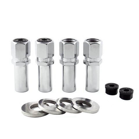 McGard Hex Lug Nut (Drag Racing X-Long Shank) 1/2-20 / 13/16 Hex / 2.475in. Length (4-Pack) - Chrome thumbnail 4