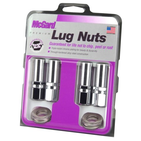McGard Hex Lug Nut (Drag Racing X-Long Shank) 7/16-20 / 13/16 Hex / 2.475in. Length (4-Pk) - Chrome thumbnail 3