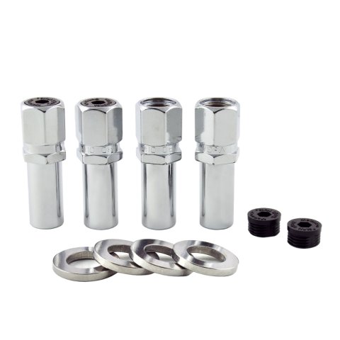 McGard Hex Lug Nut (Drag Racing X-Long Shank) 7/16-20 / 13/16 Hex / 2.475in. Length (4-Pk) - Chrome thumbnail 7