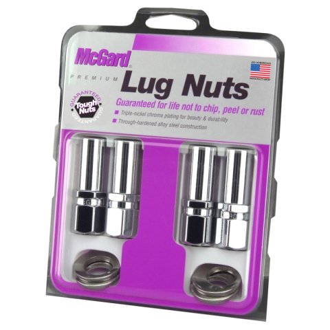 McGard Hex Lug Nut (Drag Racing X-Long Shank) M12X1.5 / 13/16 Hex / 2.475in. Length (4-Pk) - Chrome thumbnail 7