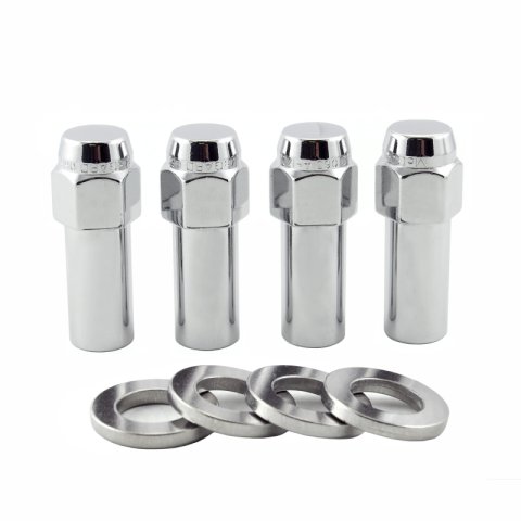 McGard Hex Lug Nut (X-Long Shank) M12X1.5 CTR Washer / 13/16 Hex / 2.27in. Length (4-Pack) - Chrome thumbnail 5