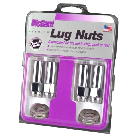 McGard Hex Lug Nut (X-Long Shank) M12X1.5 CTR Washer / 13/16 Hex / 2.27in. Length (4-Pack) - Chrome thumbnail 6