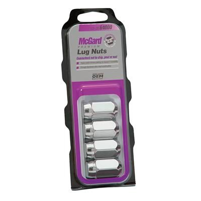 McGard Hex Lug Nut (Cone Seat) 1/2-20 / 13/16 Hex / 1.5in. Length (4-Pack) - Chrome thumbnail 3