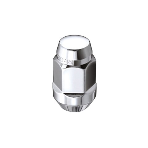 McGard Hex Lug Nut (Cone Seat Bulge Style) 1/2-20 / 3/4 Hex / 1.45in. Length (4-pack) - Chrome thumbnail 1
