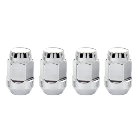 McGard Hex Lug Nut (Cone Seat Bulge Style) 1/2-20 / 3/4 Hex / 1.45in. Length (4-pack) - Chrome thumbnail 3