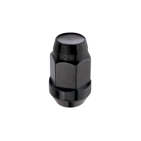 McGard Hex Lug Nut (Cone Seat Bulge Style) M12X1.5 / 3/4 Hex / 1.45in. Length (4-Pack) - Black thumbnail 2
