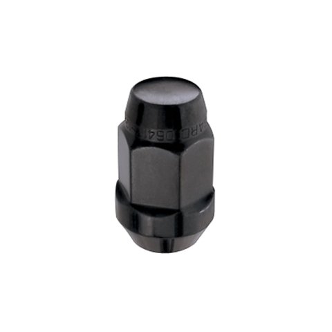 McGard Hex Lug Nut (Cone Seat Bulge Style) M12X1.5 / 3/4 Hex / 1.45in. Length (4-Pack) - Black thumbnail 4