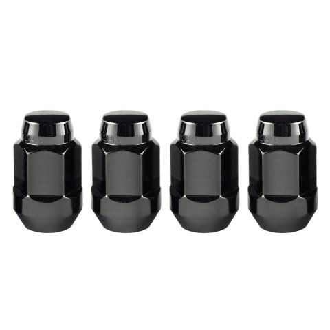 McGard Hex Lug Nut (Cone Seat Bulge Style) M12X1.5 / 3/4 Hex / 1.45in. Length (4-Pack) - Black thumbnail 6