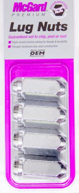 McGard Hex Lug Nut (Cone Seat) M12X1.75 / 13/16 Hex / 1.815in. Length (4-Pack) - Chrome thumbnail 9