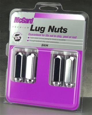 McGard Hex Lug Nut (Cone Seat / Duplex) M14X2.0 / 13/16 Hex / 2.25in. Length (4-Pack) - Chrome thumbnail 3