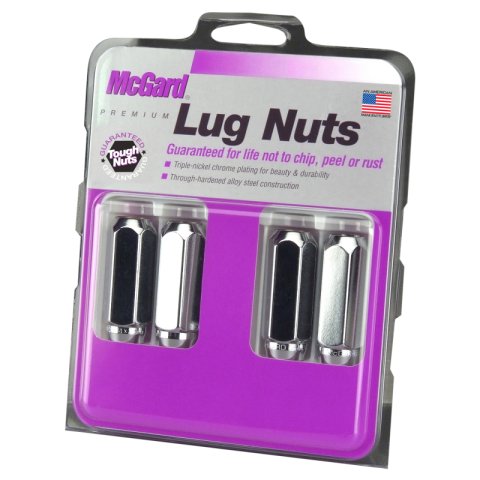 McGard Hex Lug Nut (Cone Seat / Duplex) M14X2.0 / 13/16 Hex / 2.25in. Length (4-Pack) - Chrome thumbnail 7
