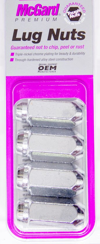 McGard Hex Lug Nut (Cone Seat) M14X1.5 / 13/16 Hex / 1.945in. Length (4-Pack) - Chrome thumbnail 7