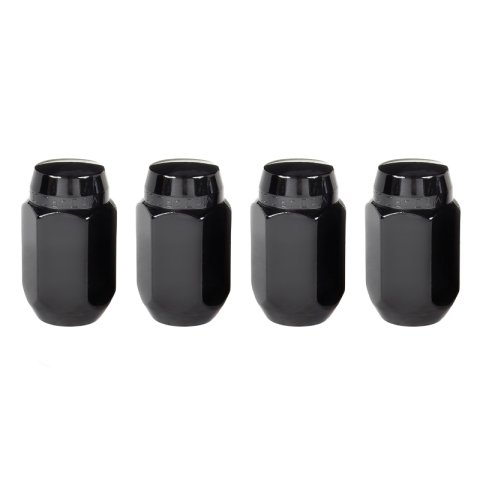 McGard Hex Lug Nut (Cone Seat) M14X1.5 / 22mm Hex / 1.635in. Length (4-Pack) - Black thumbnail 1