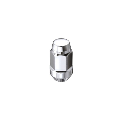 McGard Hex Lug Nut (Cone Seat Bulge Style) M14X1.5 / 22mm Hex / 1.635in. Length (4-Pack) - Chrome thumbnail 4