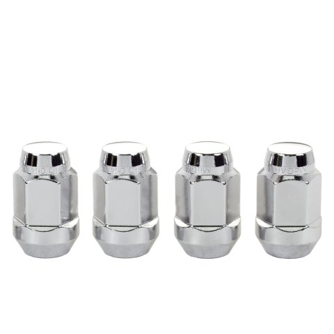 McGard Hex Lug Nut (Cone Seat Bulge Style) M14X1.5 / 22mm Hex / 1.635in. Length (4-Pack) - Chrome thumbnail 6